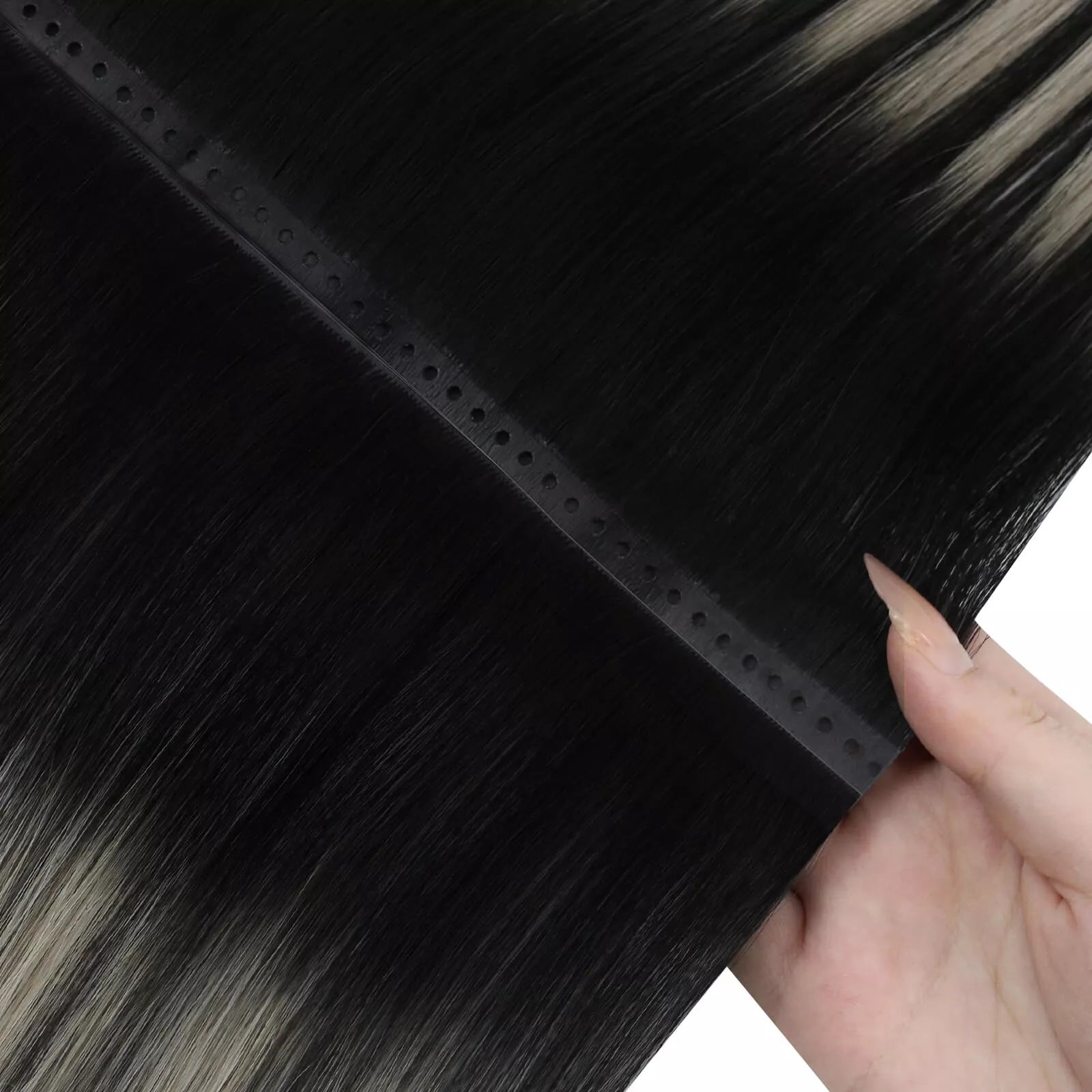 Invisible Hole Weft Extensions Tangle Free For Women