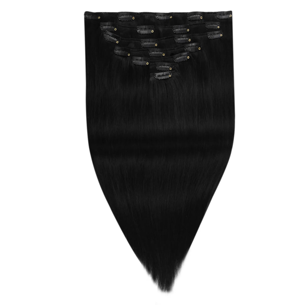 clip in extensions remy human hair for thin hair black thinckened clip ins