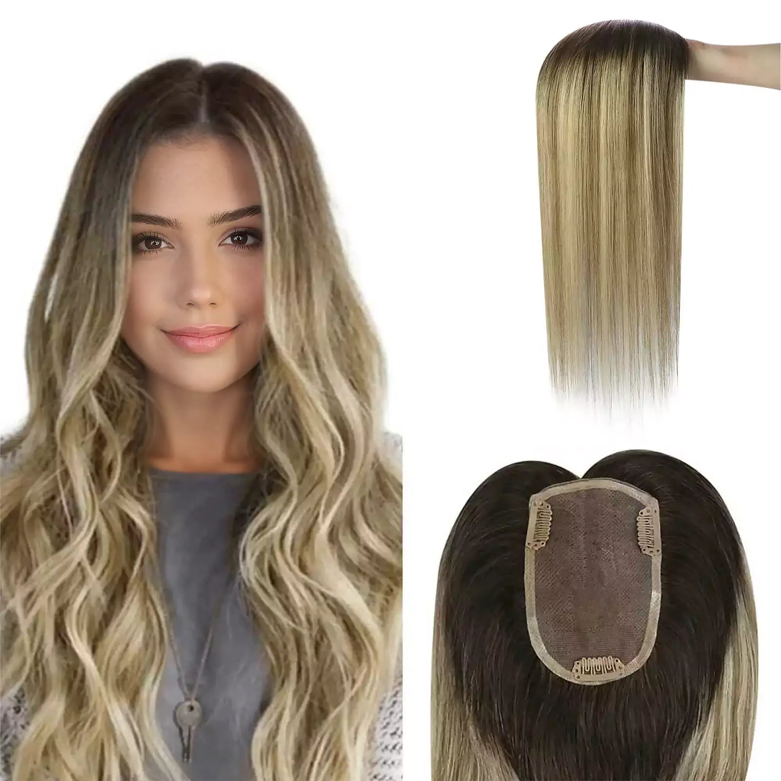 human hair topper hairpieces balayage hair for women