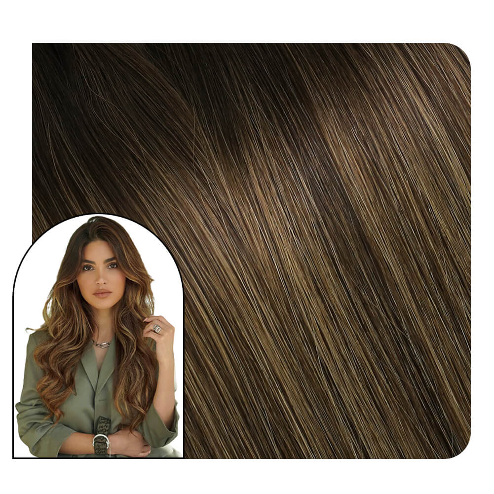 flat silk weft hair extensions for salon
