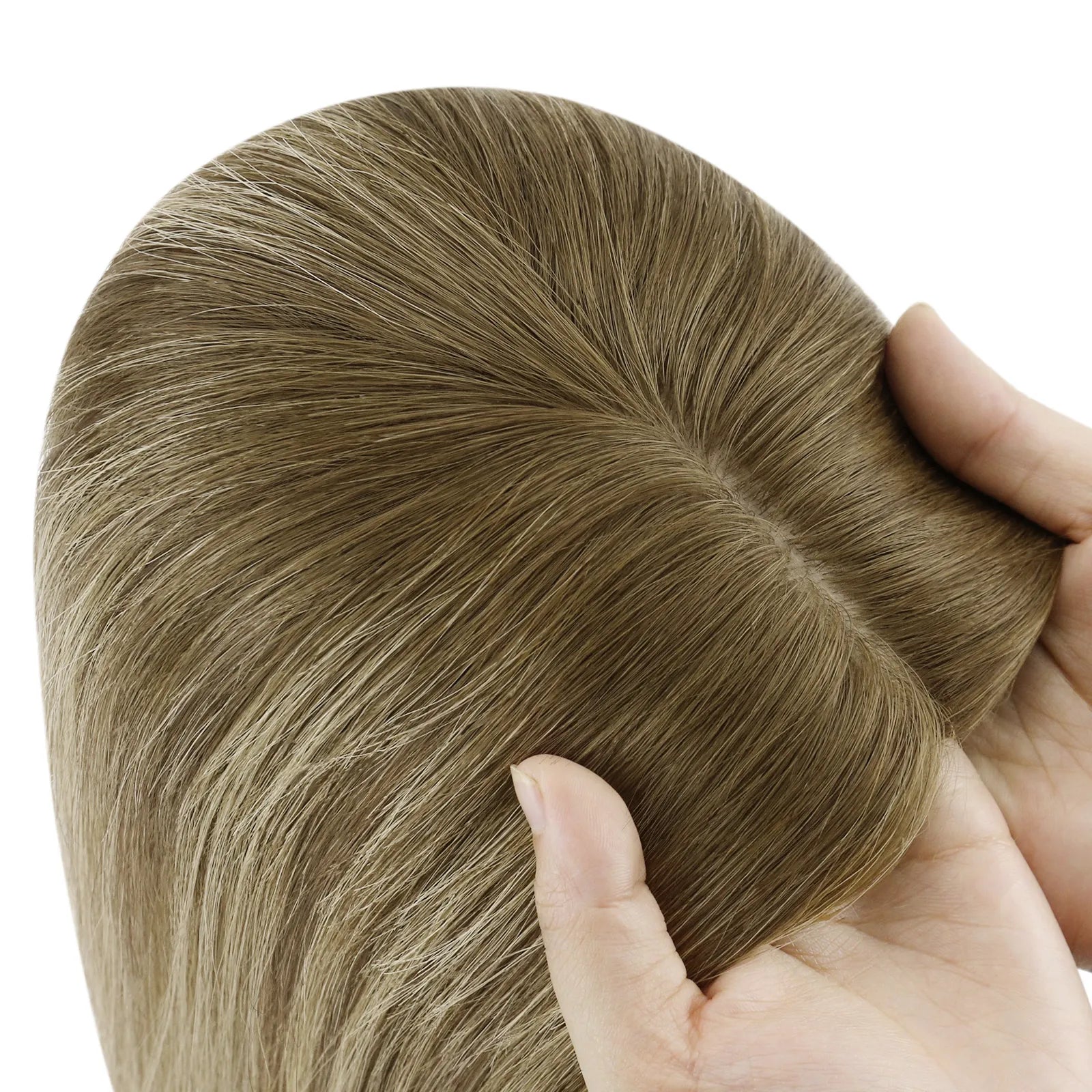 human hair topper real human hair