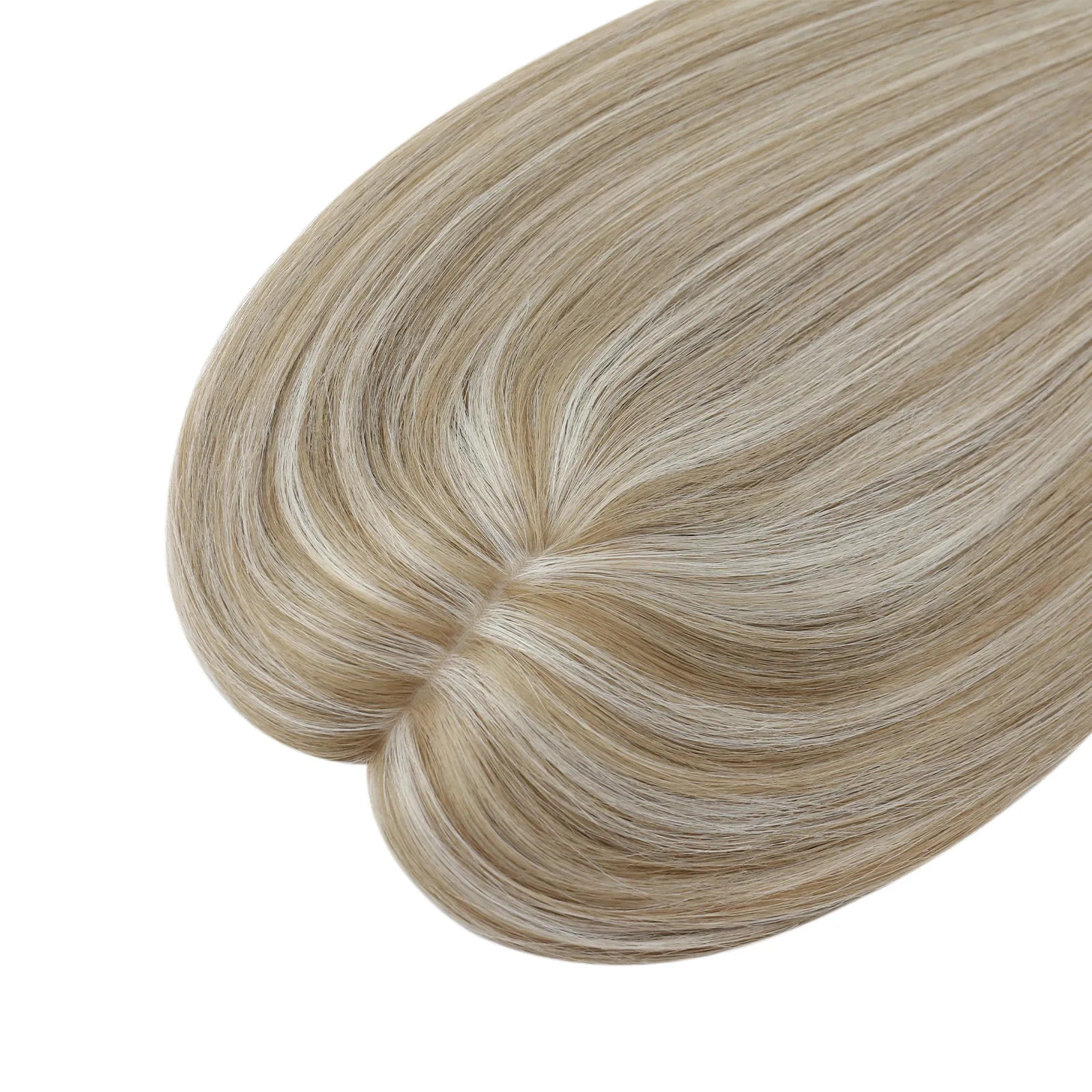 Virgin Hair Topper Fishnet Base Human Hair Hairpieces For Women Highlight #P8/60