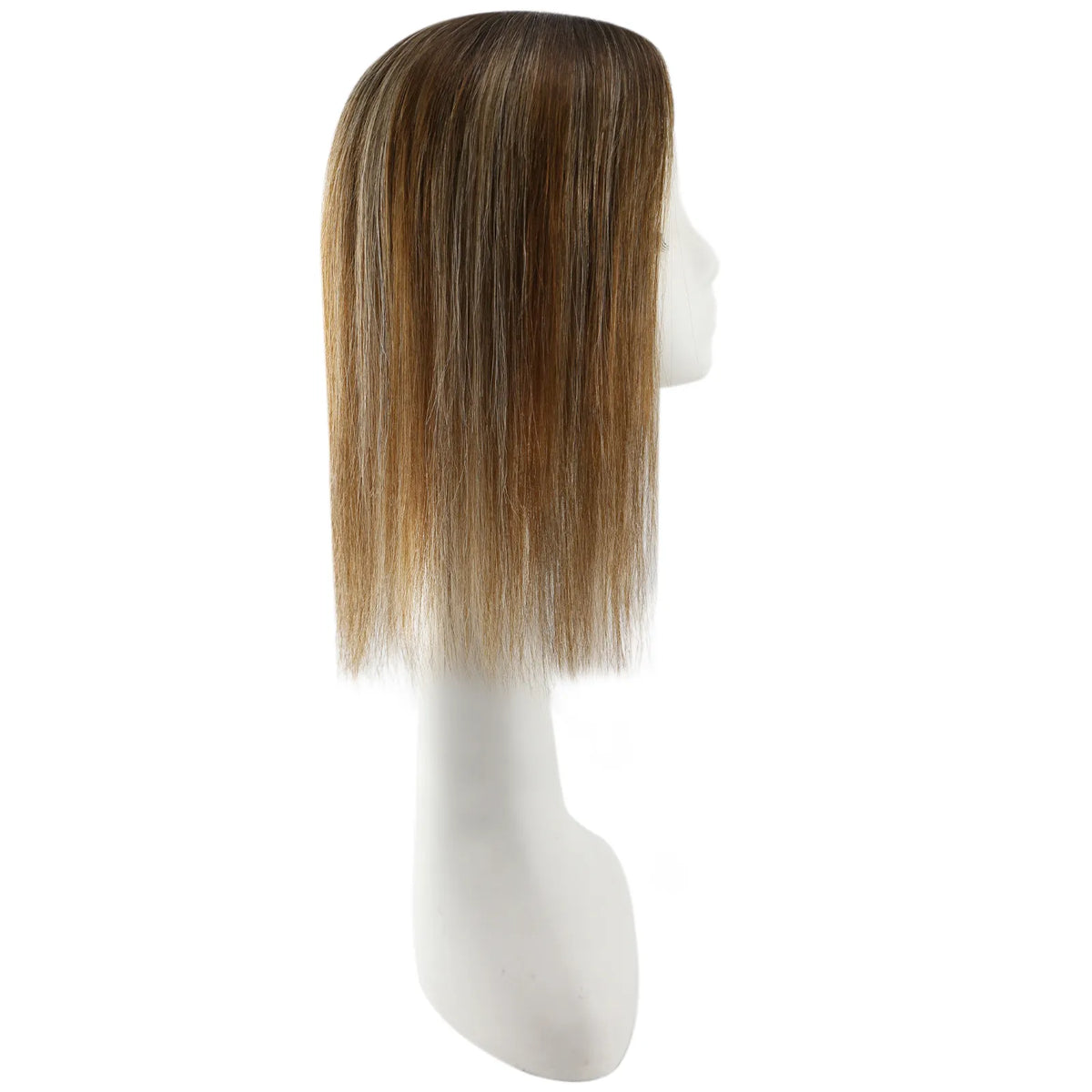 fishnet human hair topper balayage brown