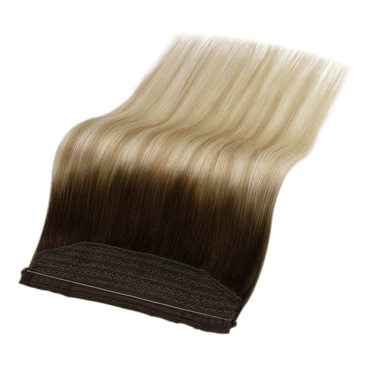 Dark Brown to Light Blonde and Light Blonde Wire Hair Extension