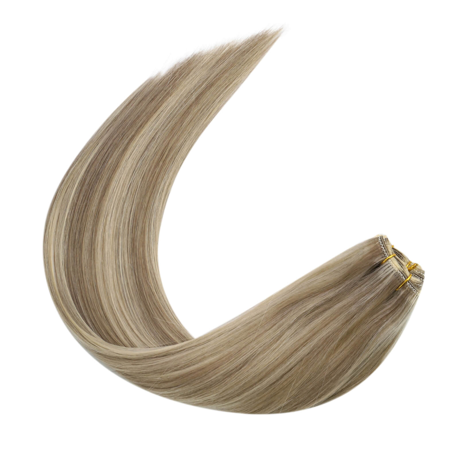 highlighted human hair weft 8P60
