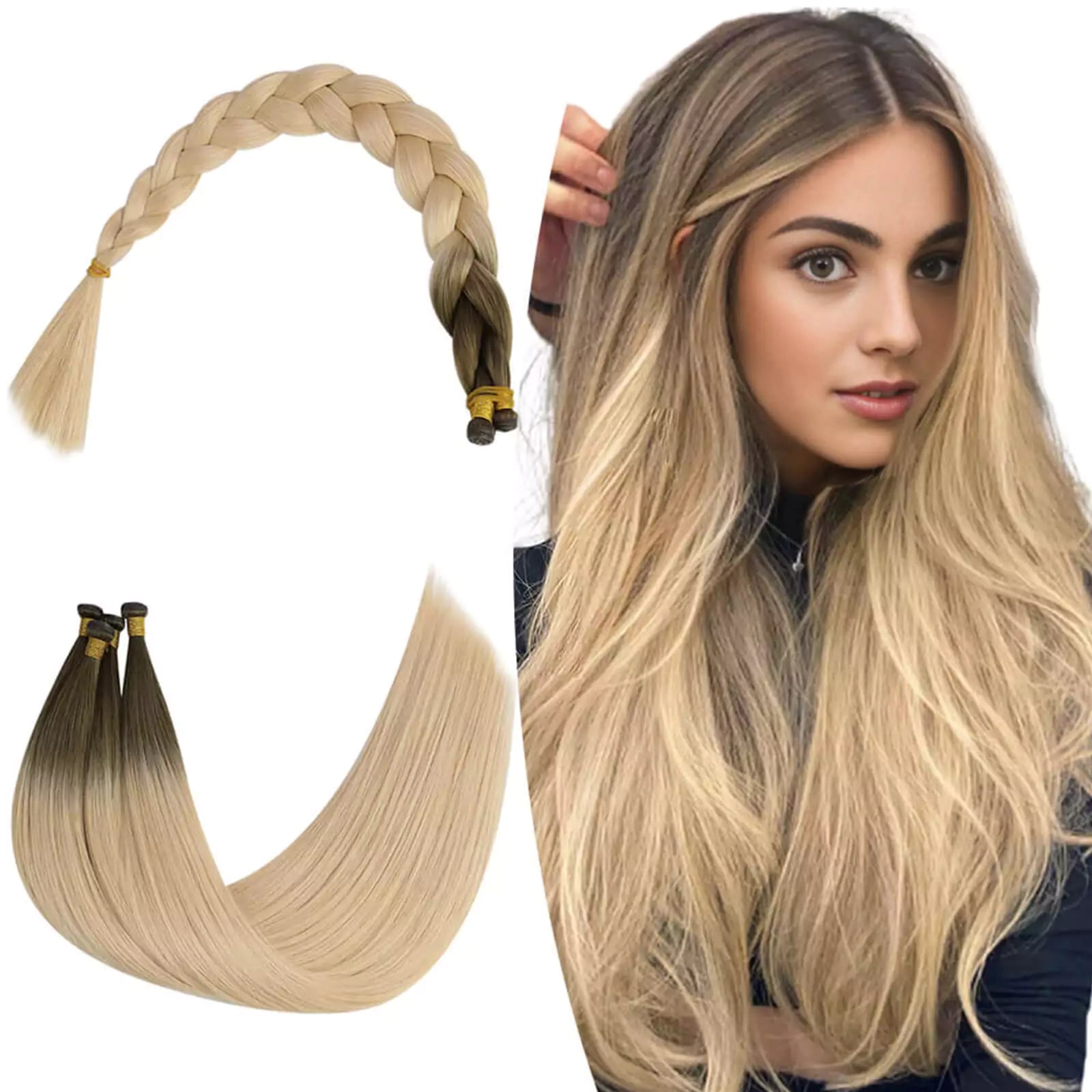 virgin hair extensions genius weft hair extensions AB
