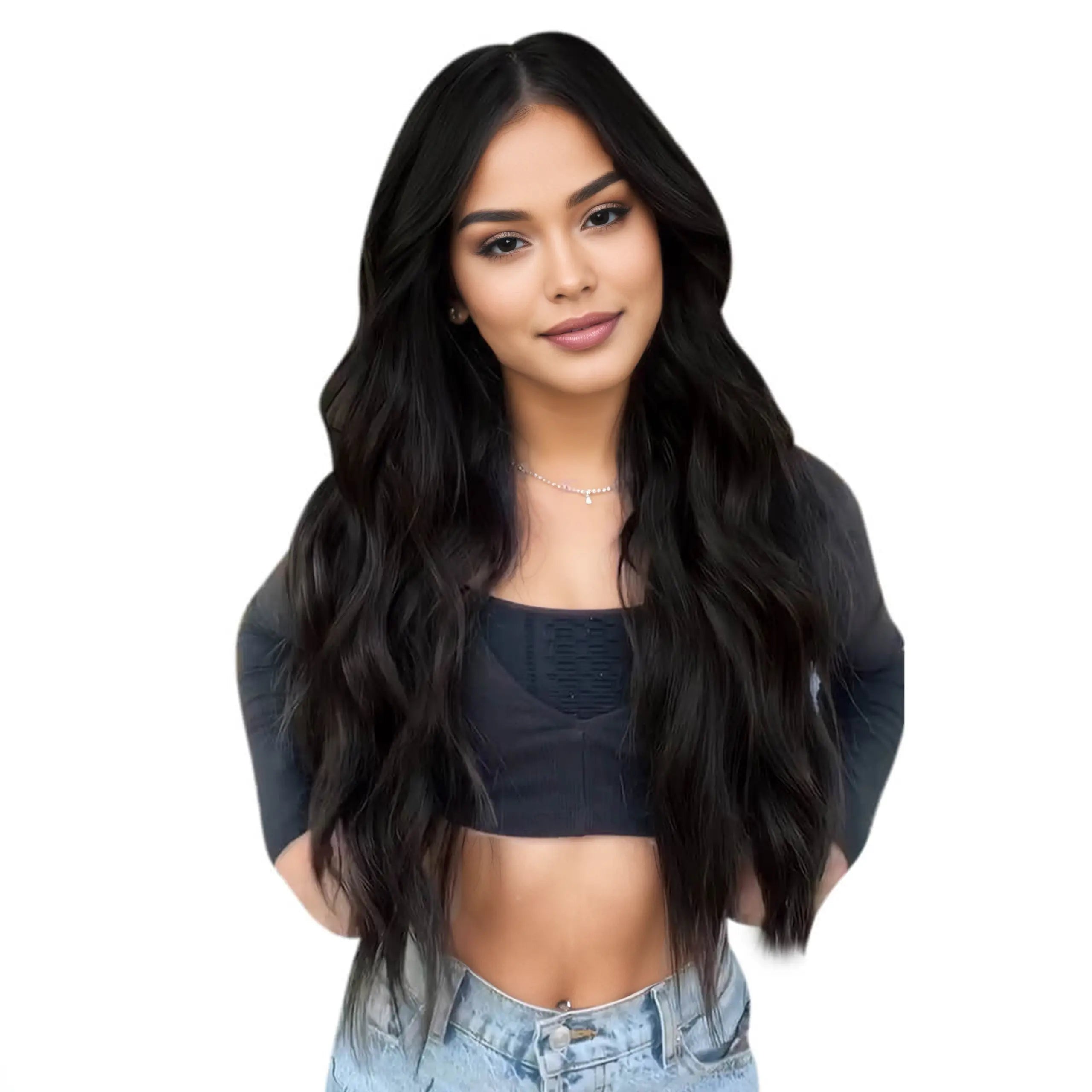 genius weft hair extensions real human hair