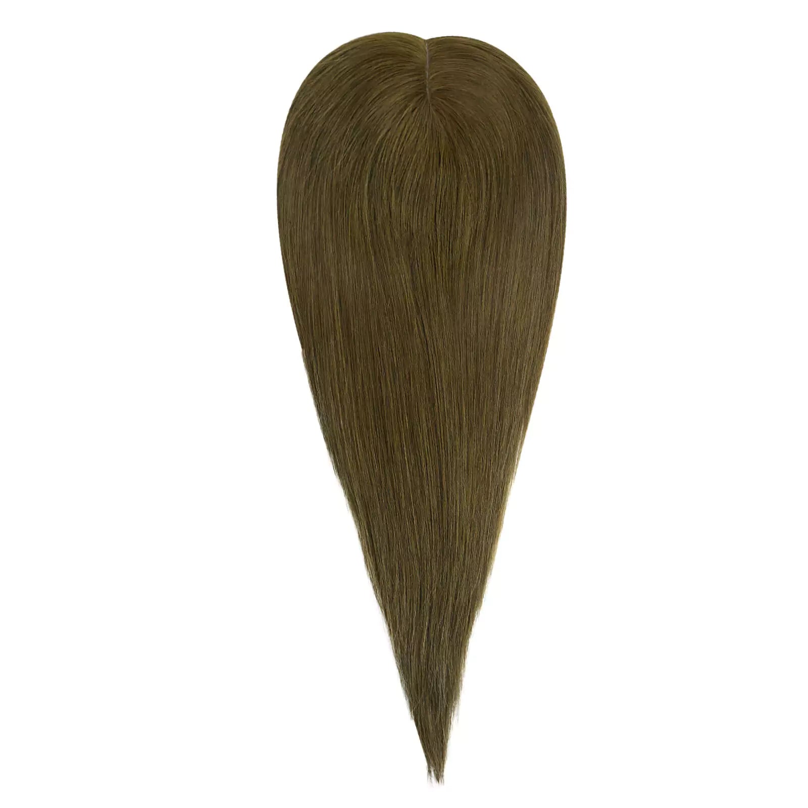 100% human hair topper dark brown clip in hairpieces for women