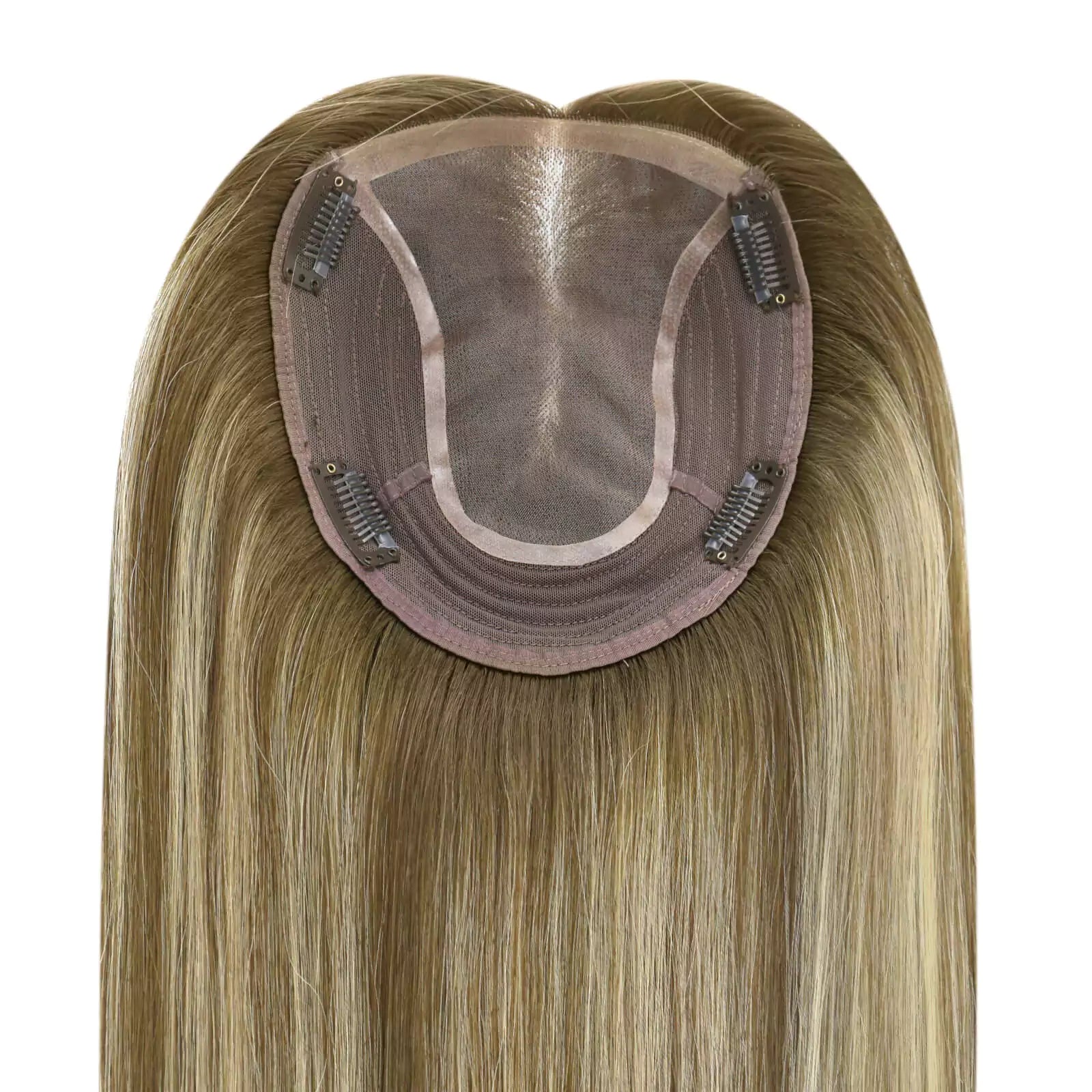 brown with blonde virgin topper hair high quality wiglets for women