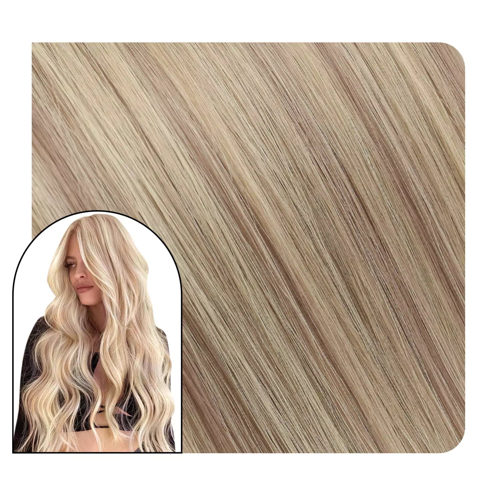 Full Cuticle Virgin Hand Tied Weft Extensions Human Hair