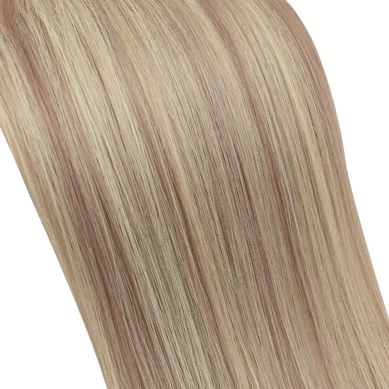 hand-tied hair weft highlighted blonde P18/613