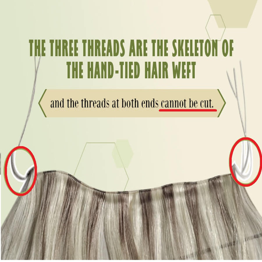 hand-tied hair weft can not be cut