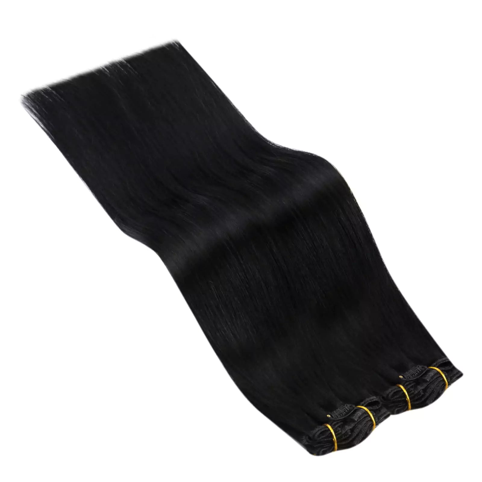 Black Hair Extensions Human Hair Clip in Extensions