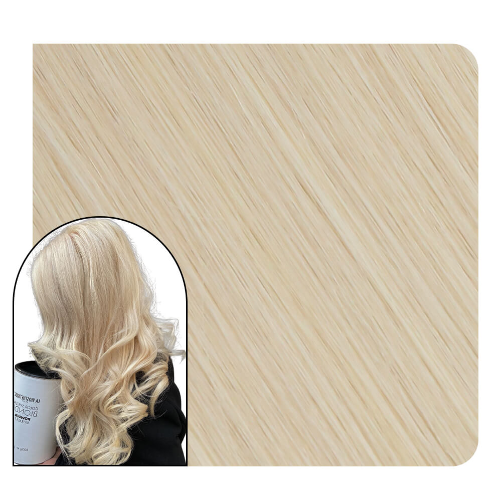 Invisible Seamless Injection Tape Hair Extensions Whitest Blonde