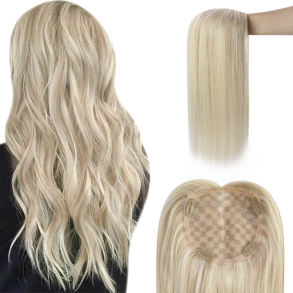 highlight blonde topper hair extensions for women
