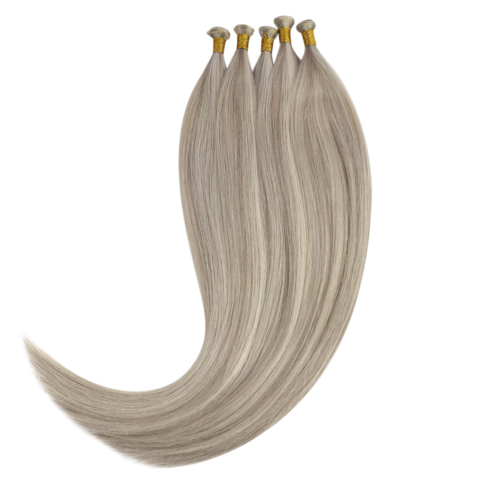 Human Hair Weave Virgin Genius Weft Extensions Highlight