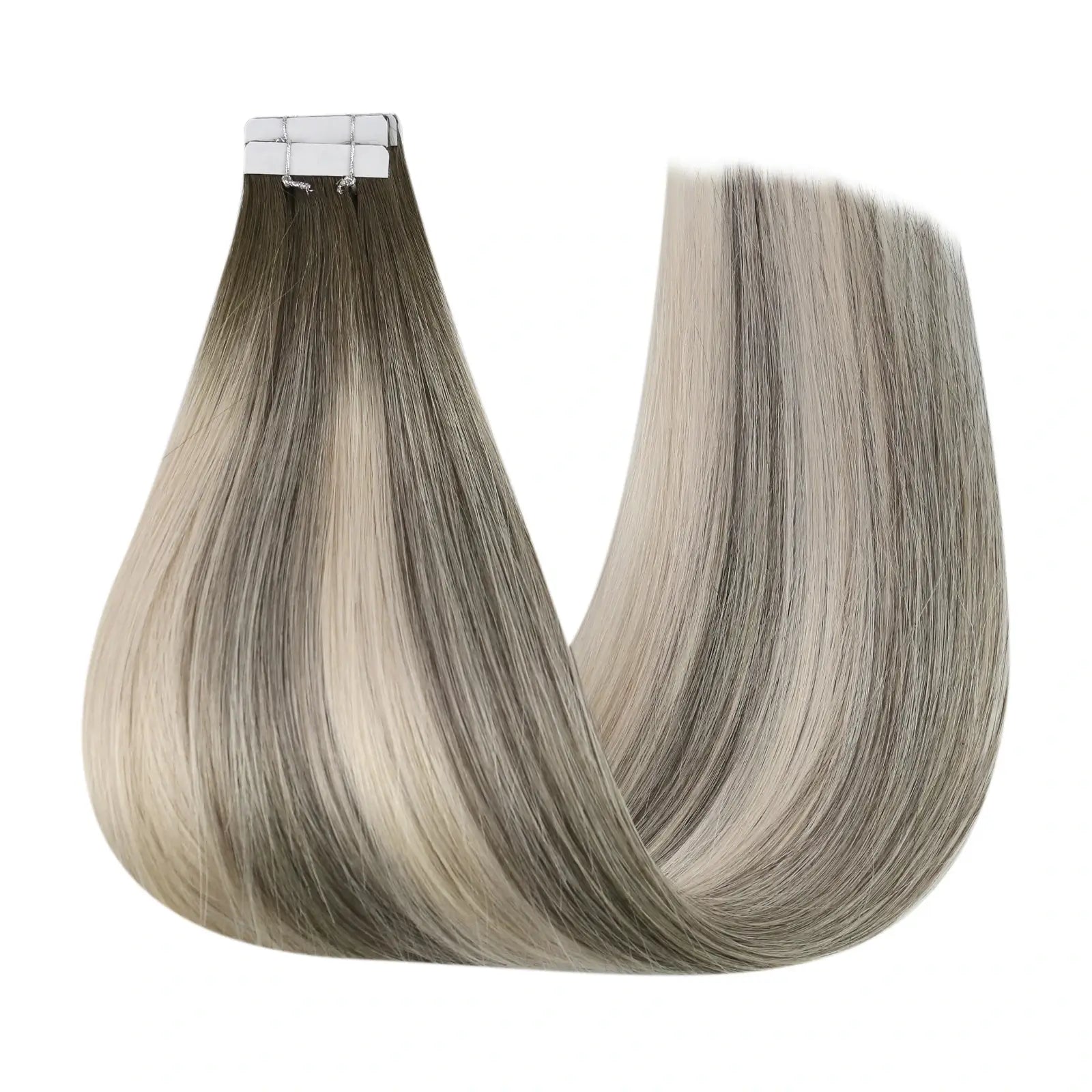 invisible injection tape ins balayage color for thin hair