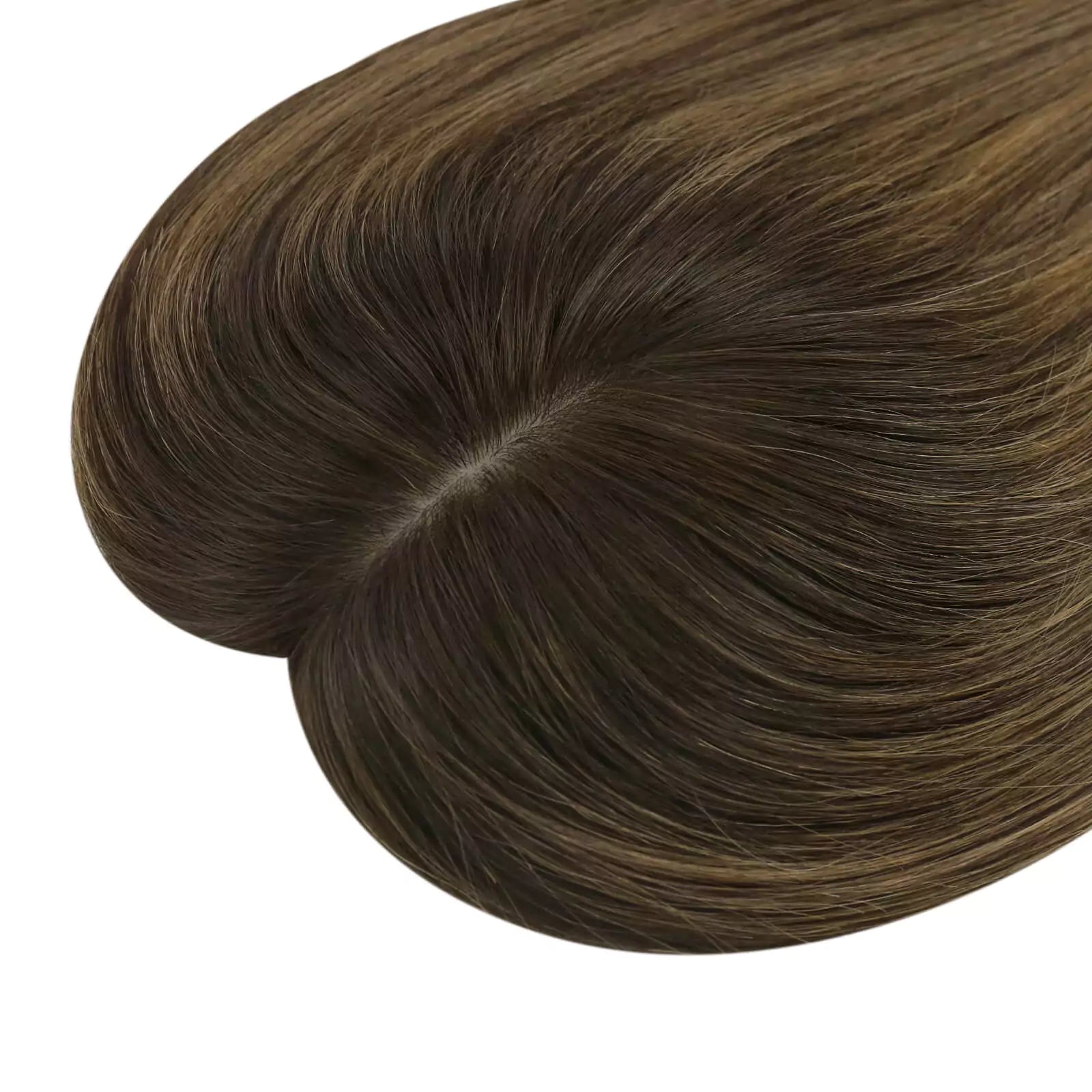 Blonde Balayage on Dark Brown Hair Hair Toppers for Women