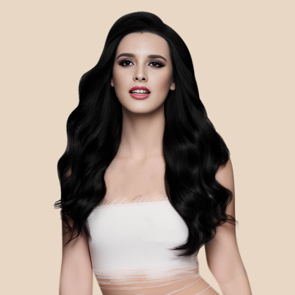 Thick Hybrid Weft Extensions Real Human Hair Weft 1