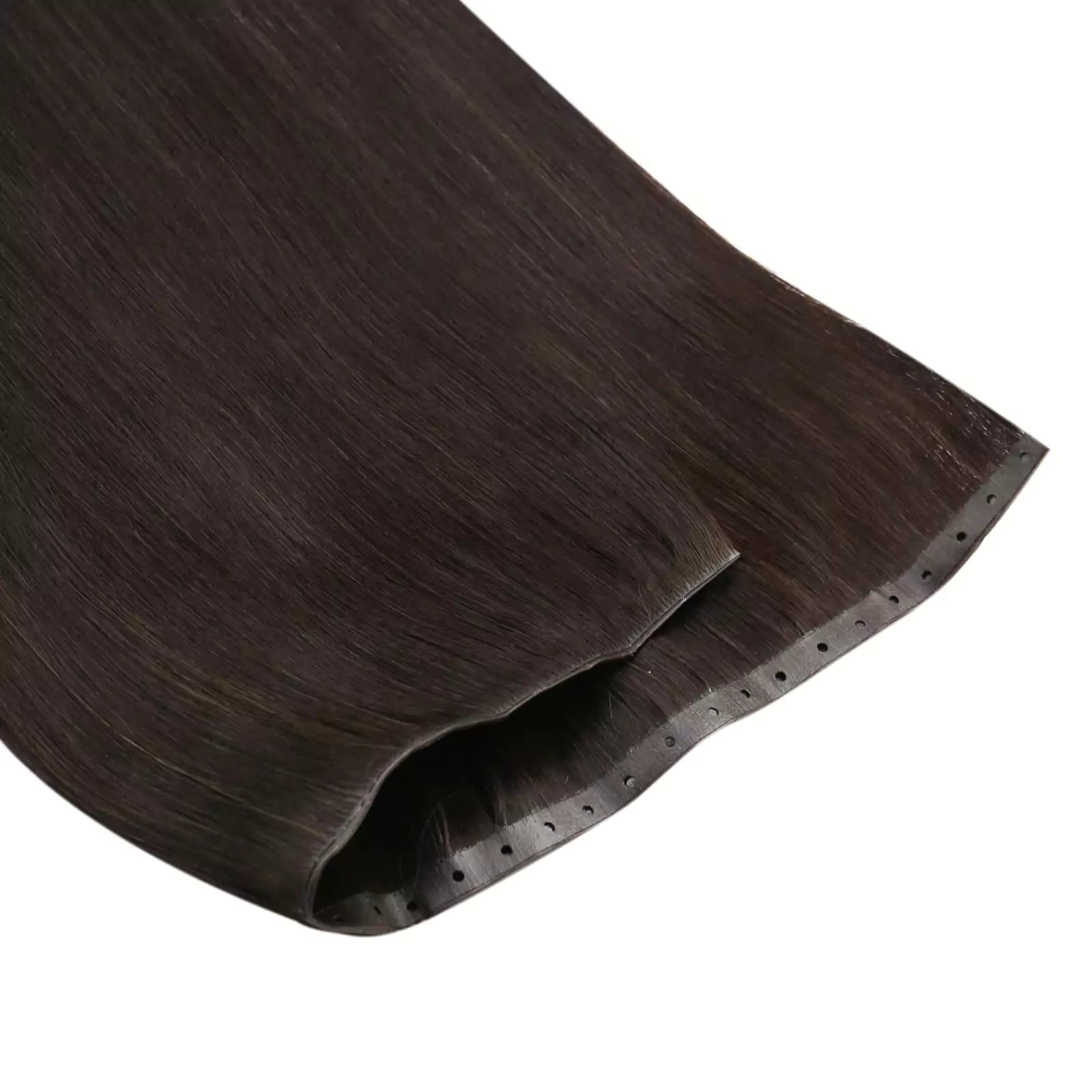 injected flat weft hair extensions with small hole