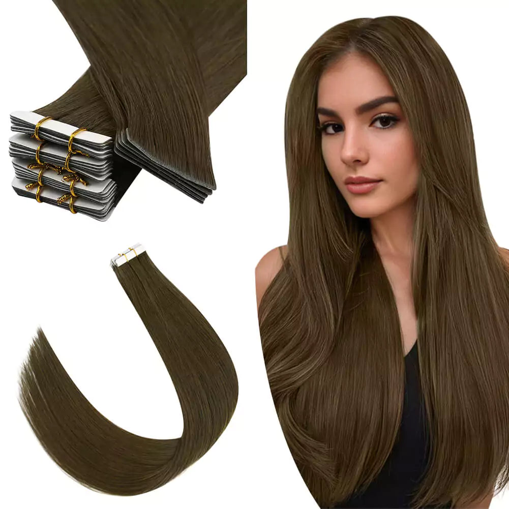 seamless tape in hair extensions real human hair