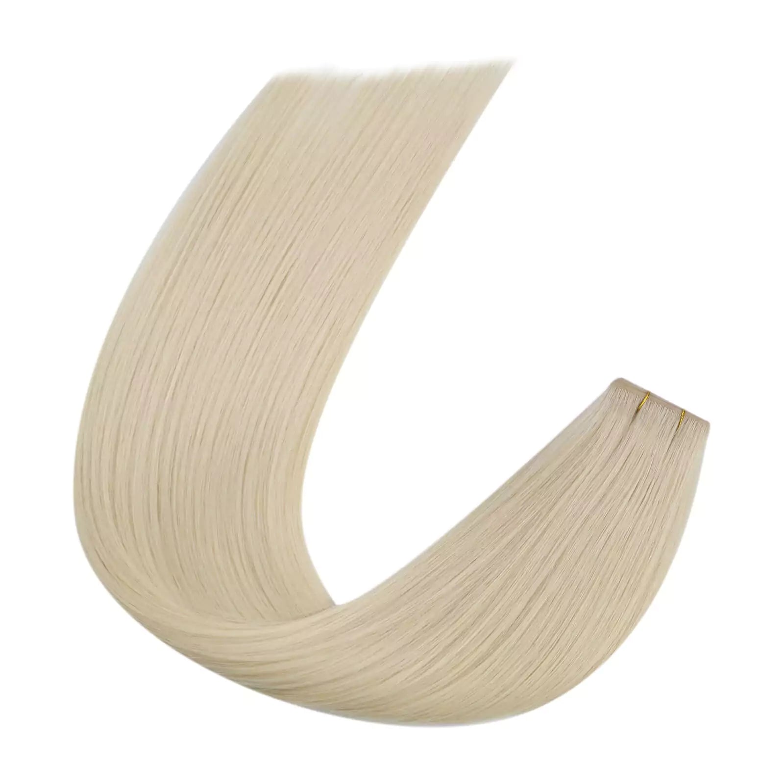 platinum blonde injeced sew in weft hair extensions #60