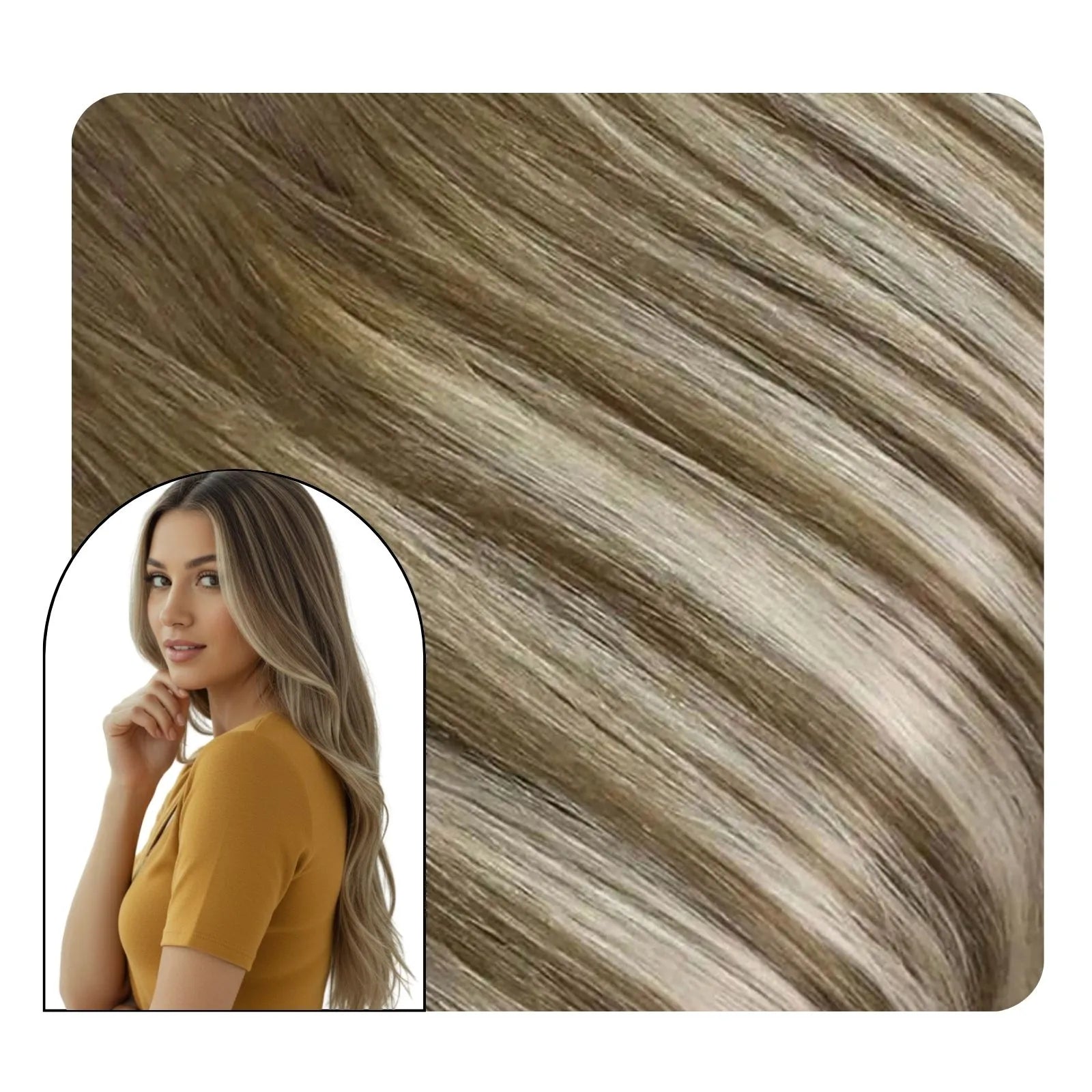 seamless pu clip in hair extensions remy human hair