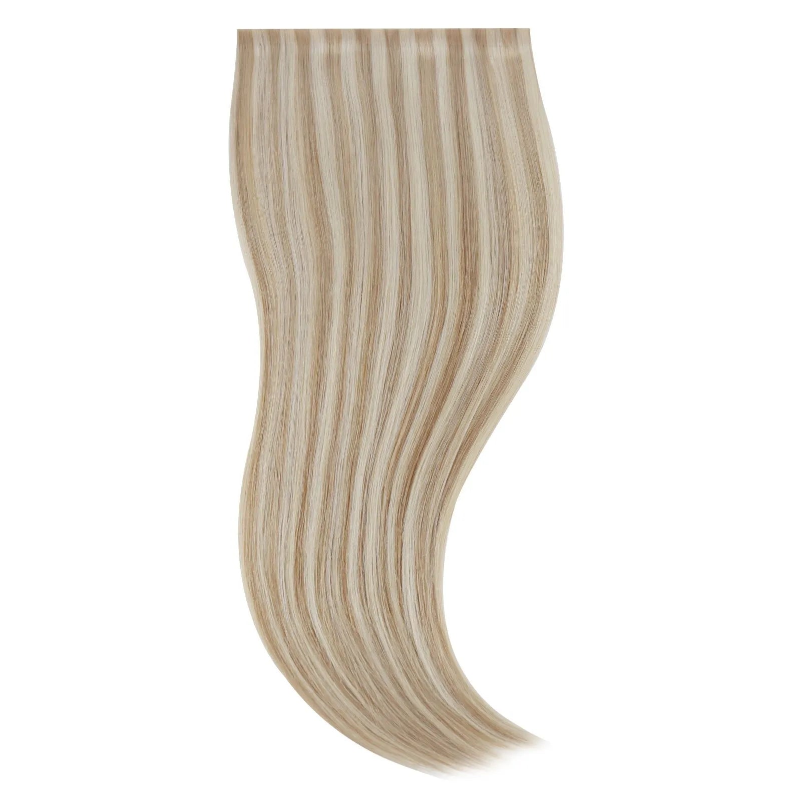 seamless human hair extensions highlighted blonde