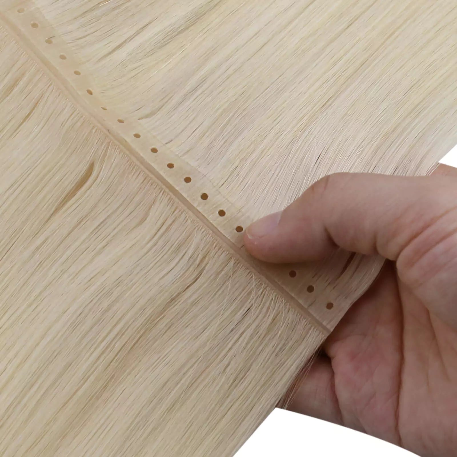 small hole weft hair extensions real human hair for women