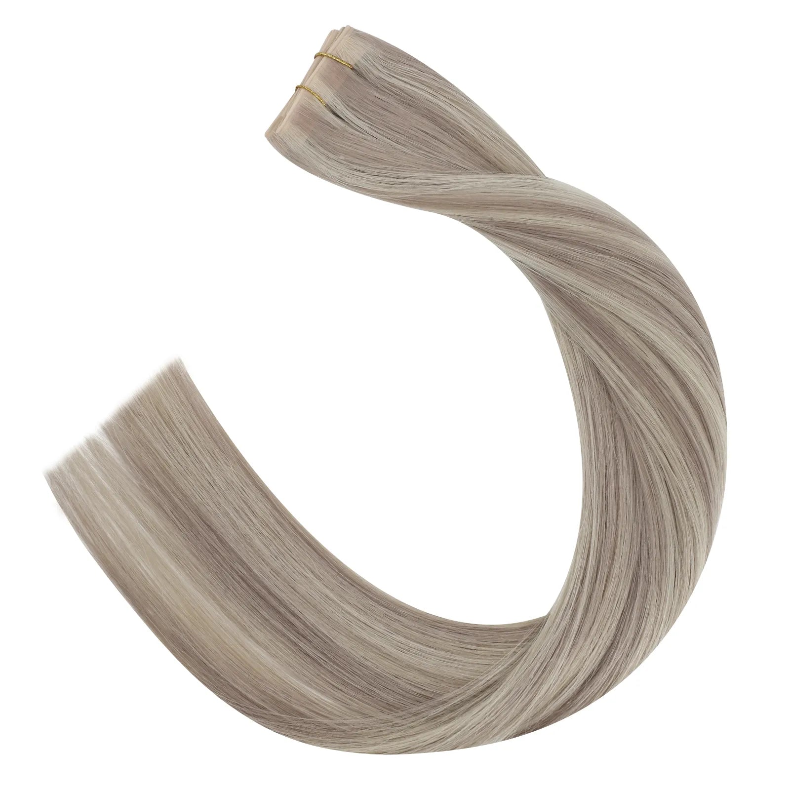 flat pu hole weft hair extensions virgin butterfly weft hair blonde for women