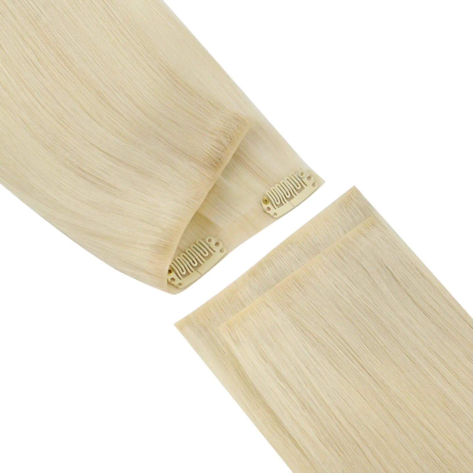 7pcs pu clip in extensions for thin hair
