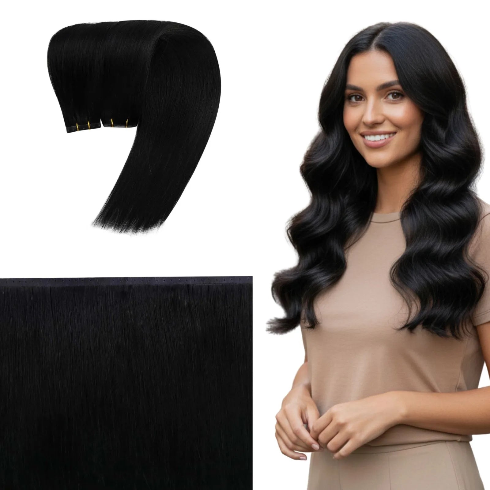 butterfly weft hair extensions black hair for women