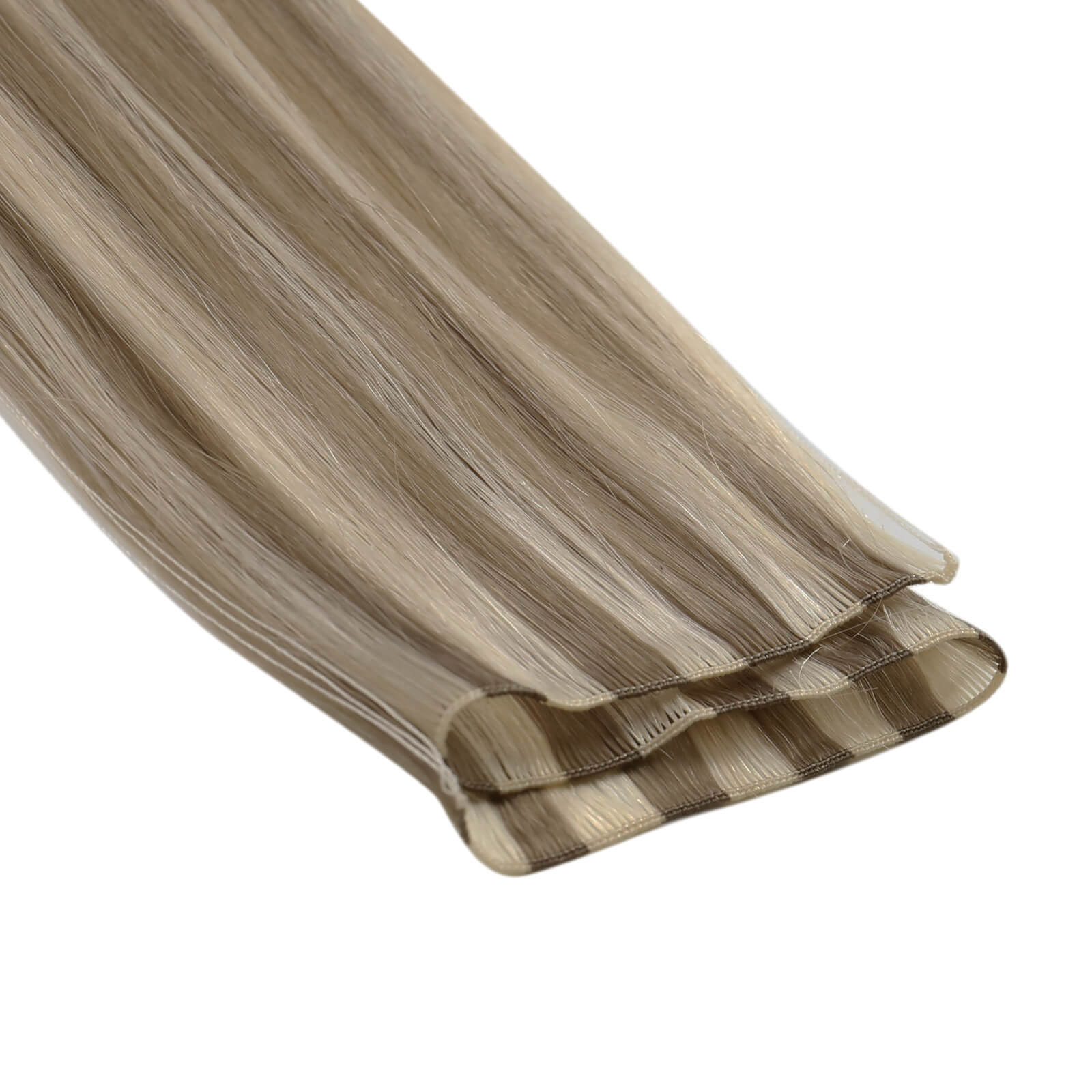 Hand-tied Human Hair Weft Highlithed Color P8/60