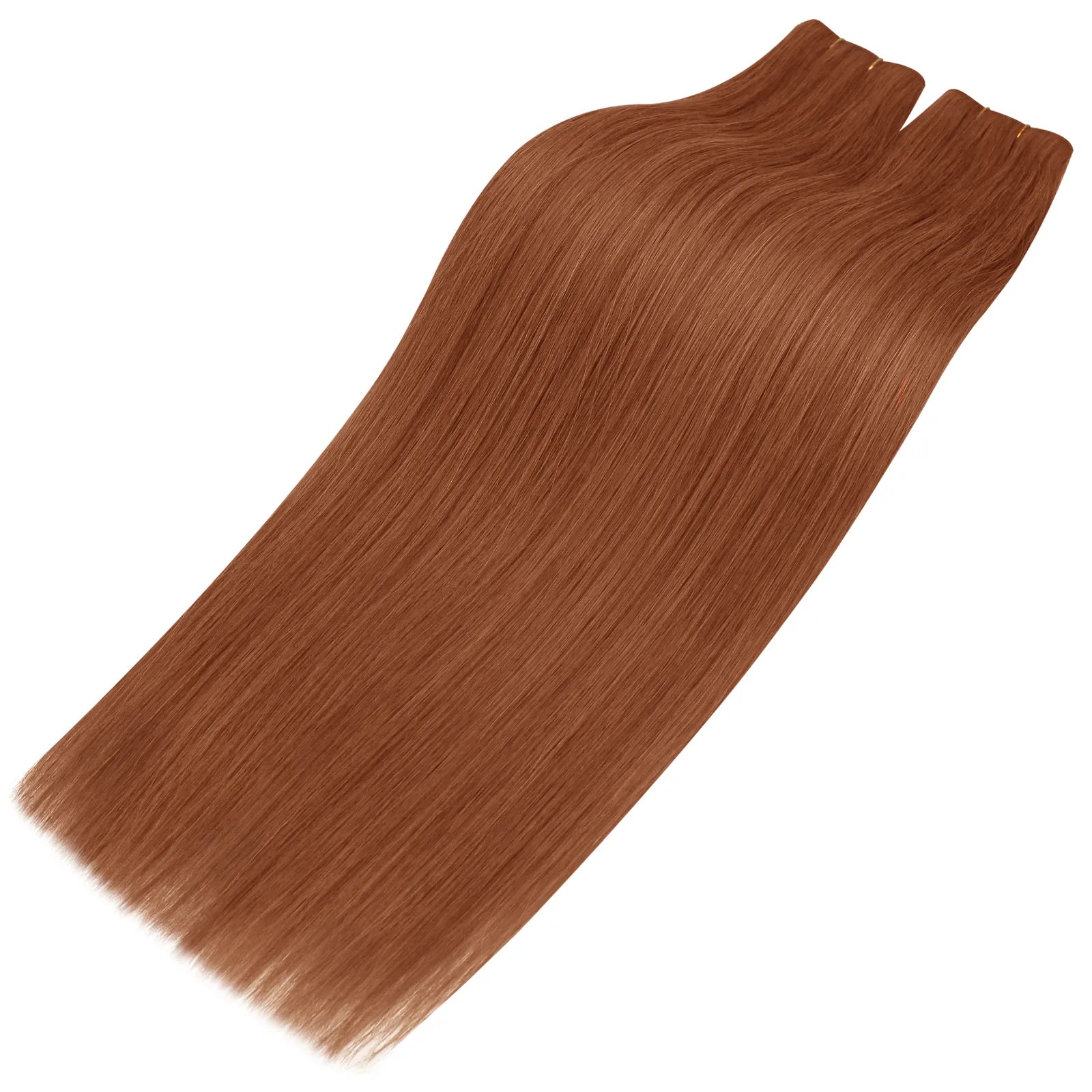 copper red butterfly weft hair extensions real human hair