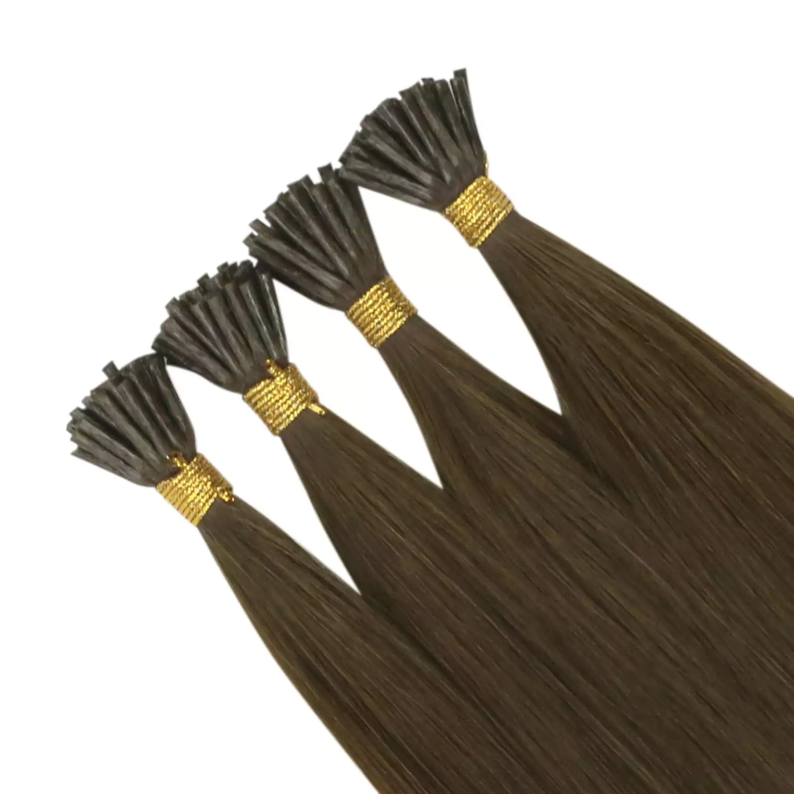 i tip hair extensions brown hair