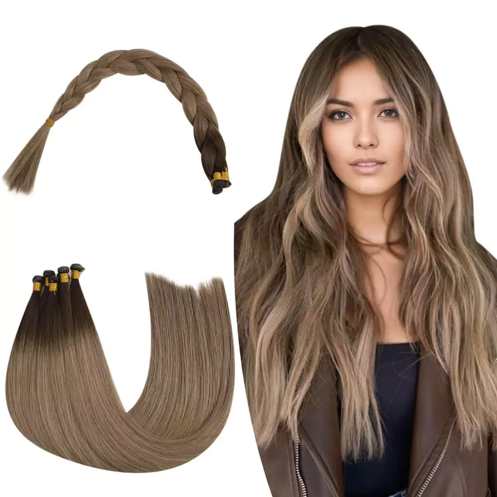 balayage hair extensions weft