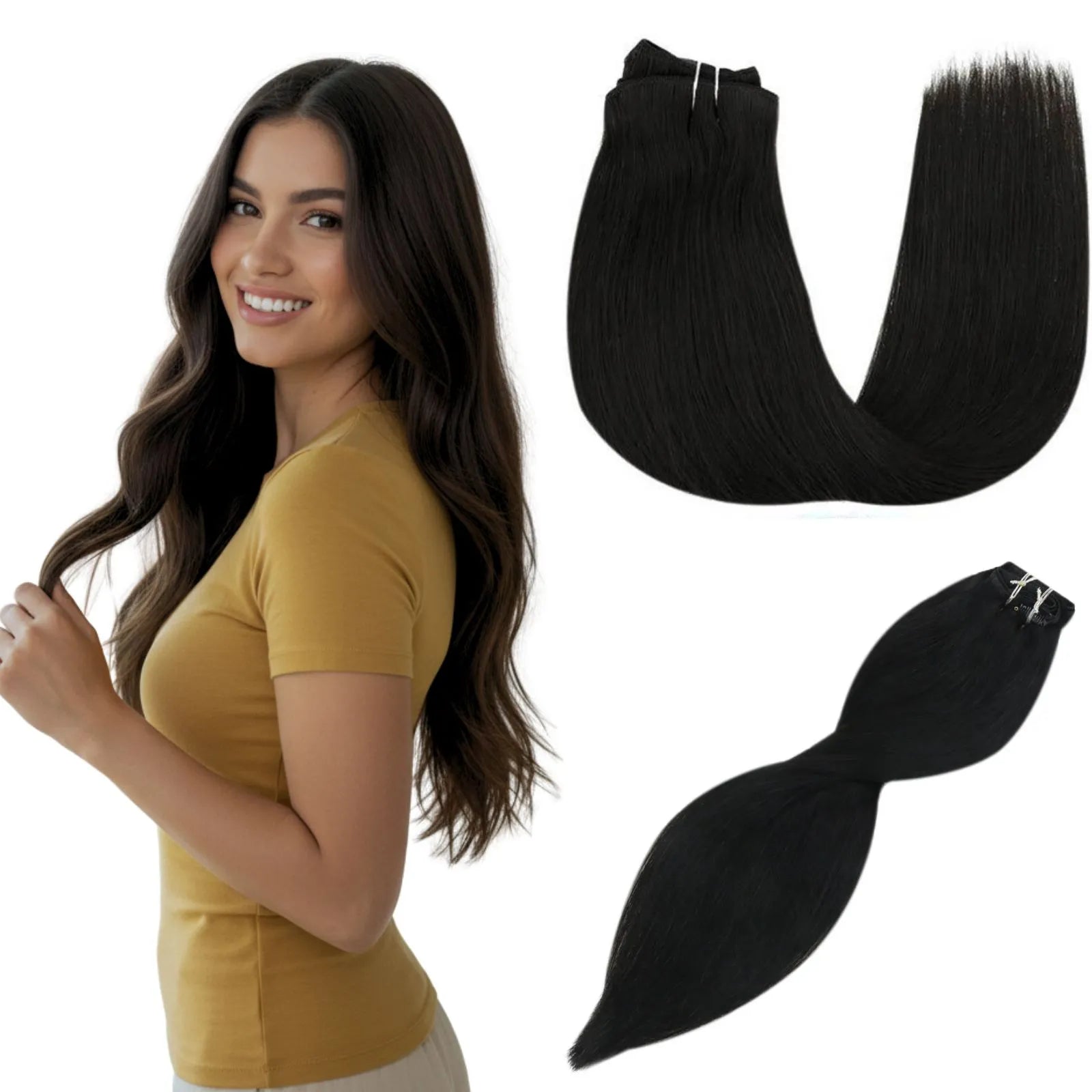 invisible clip ins remy injected clip in hair