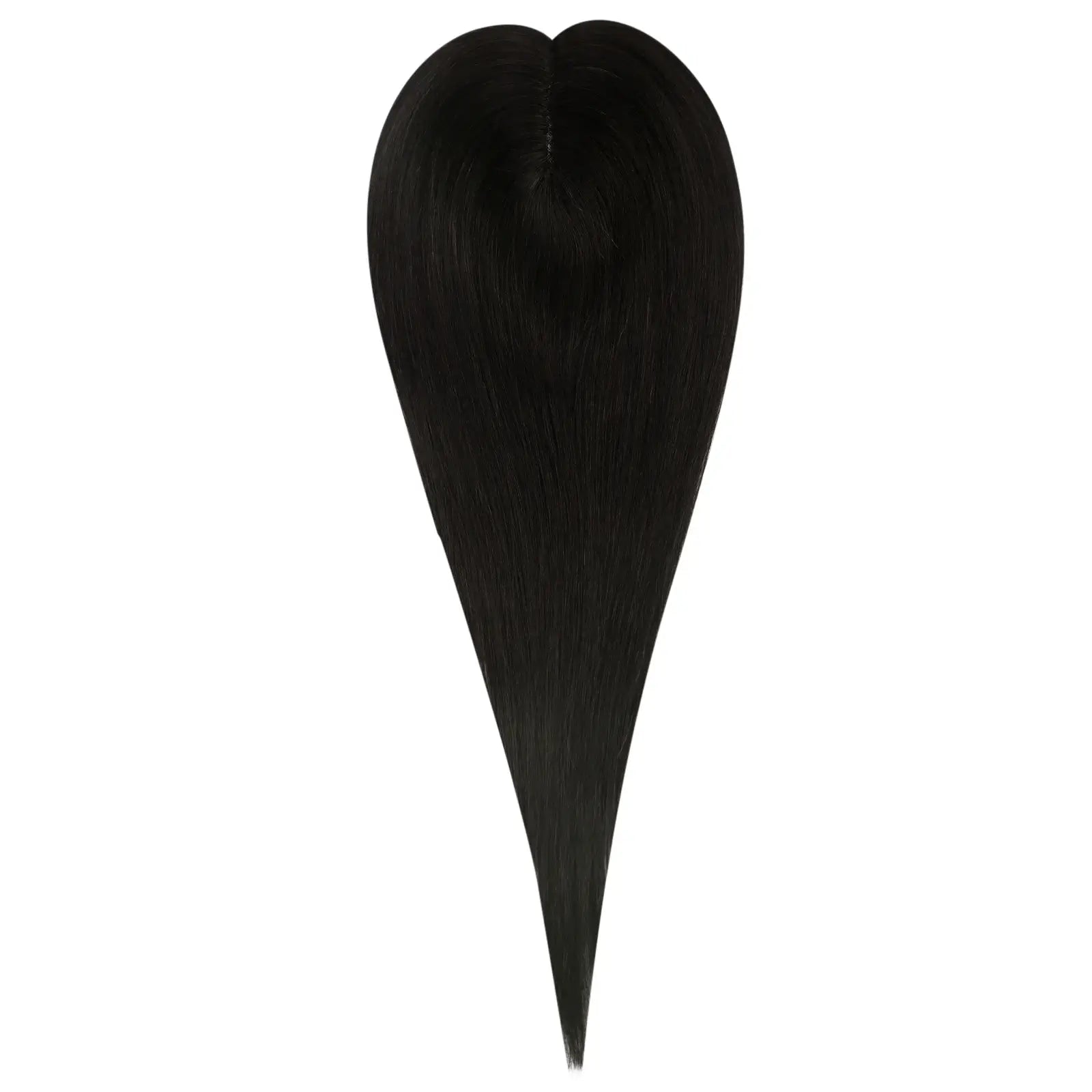 off black human hair topper for women