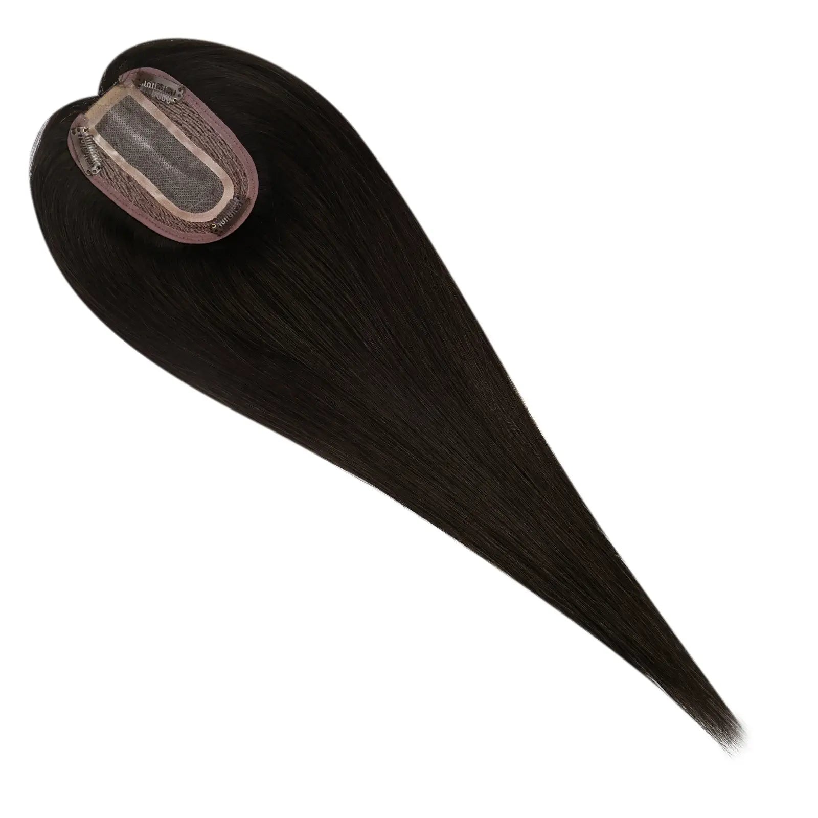 100% virgin human hair topper off black for thinning hair