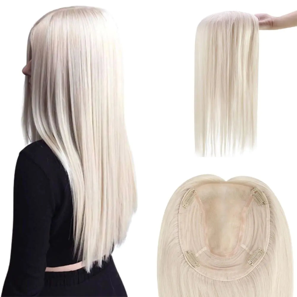 Hair Extensions Crown Human Hair Platinum