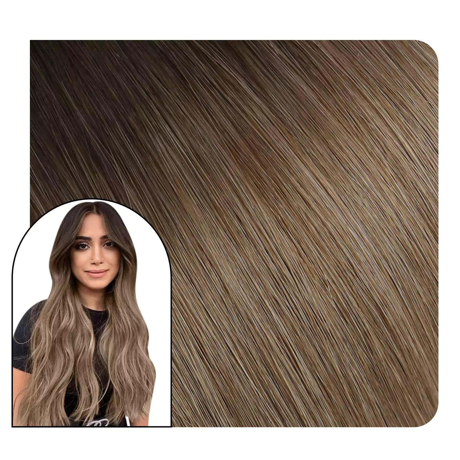 balayage extensions human hair natural clip