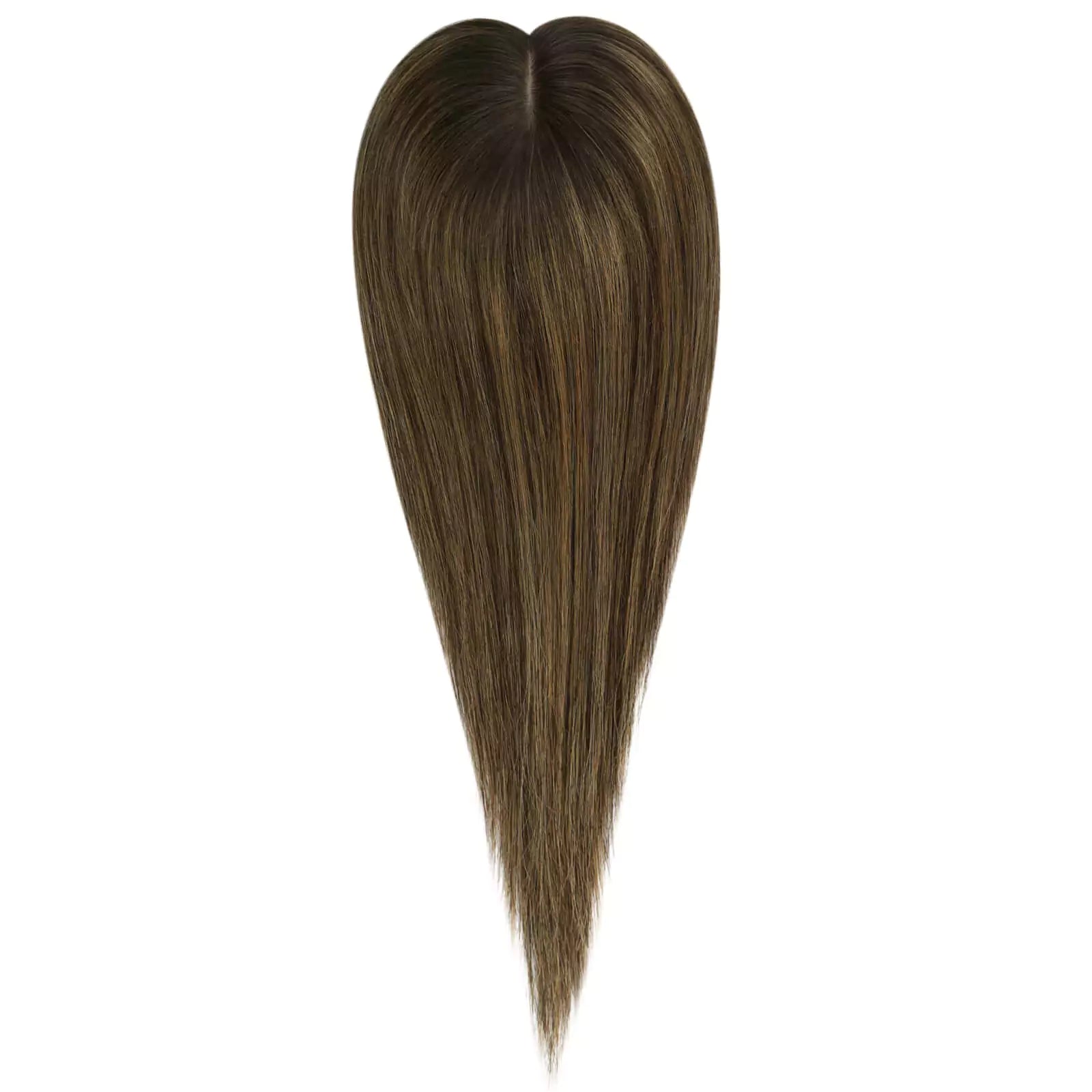 Human Hair Toupee Blonde Balayage on Brown Hair