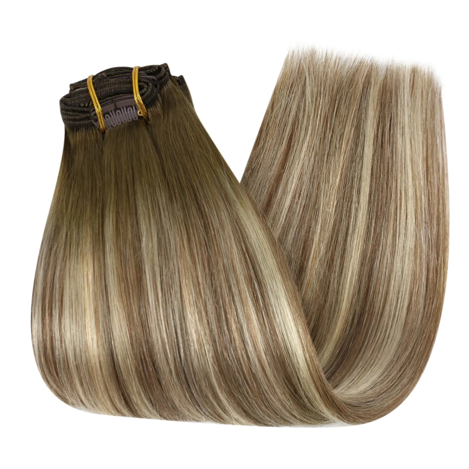 clip in hair extensions remy human hair 150G thickened clip ins