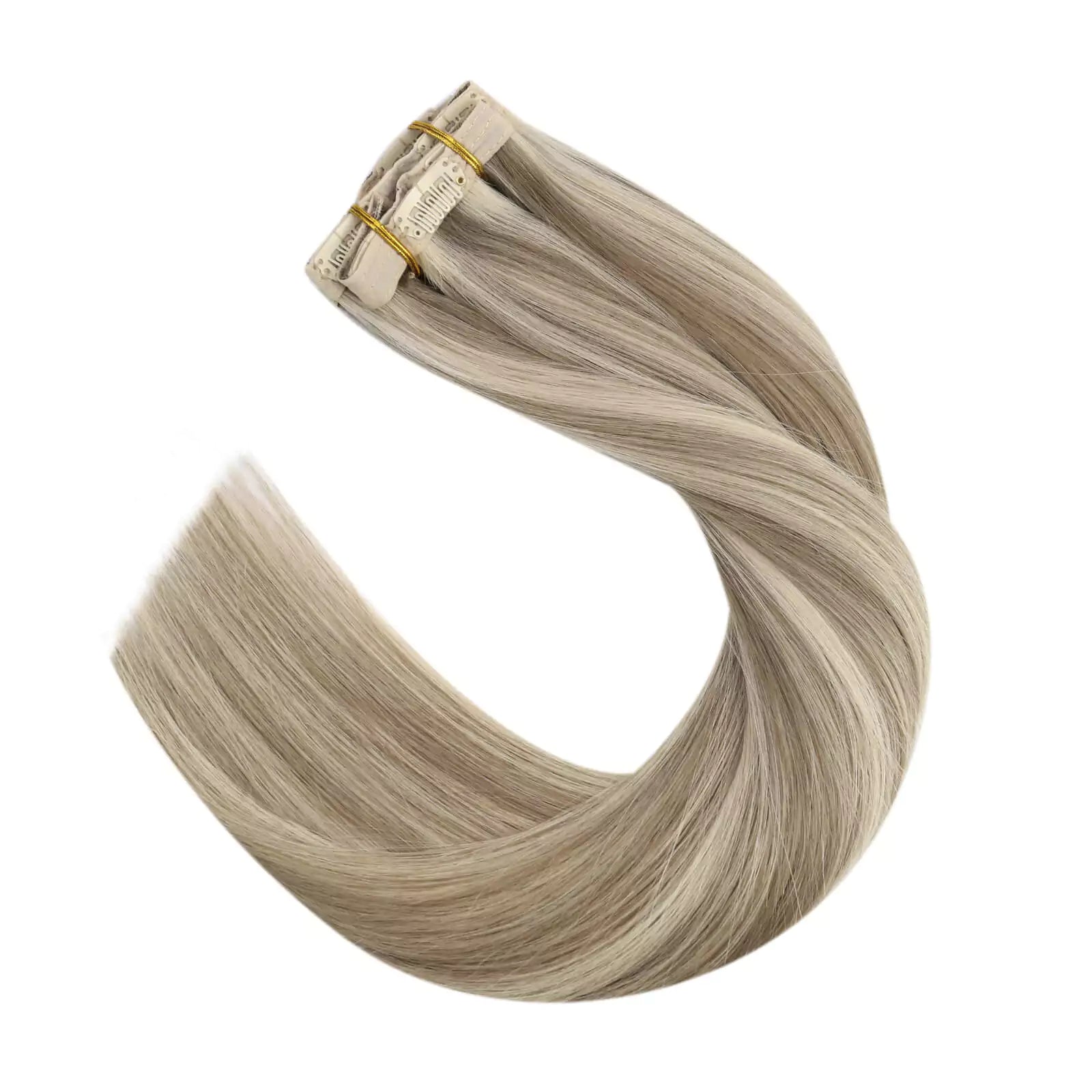 human hair extensions clip in brown