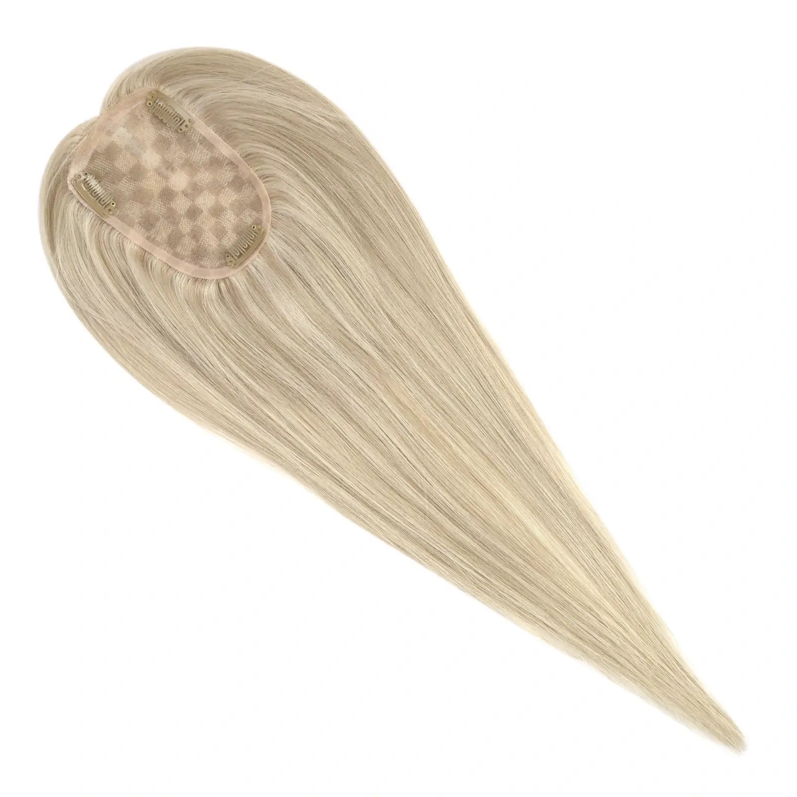 real human hairpieces ash blonde highlighted color for women