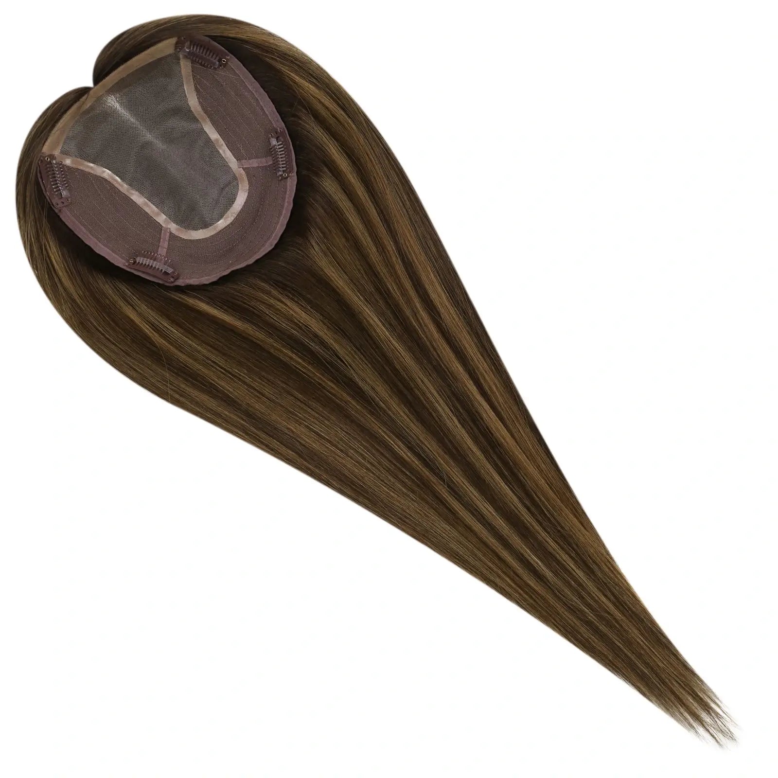 real human hair topper balayage clorlor for women