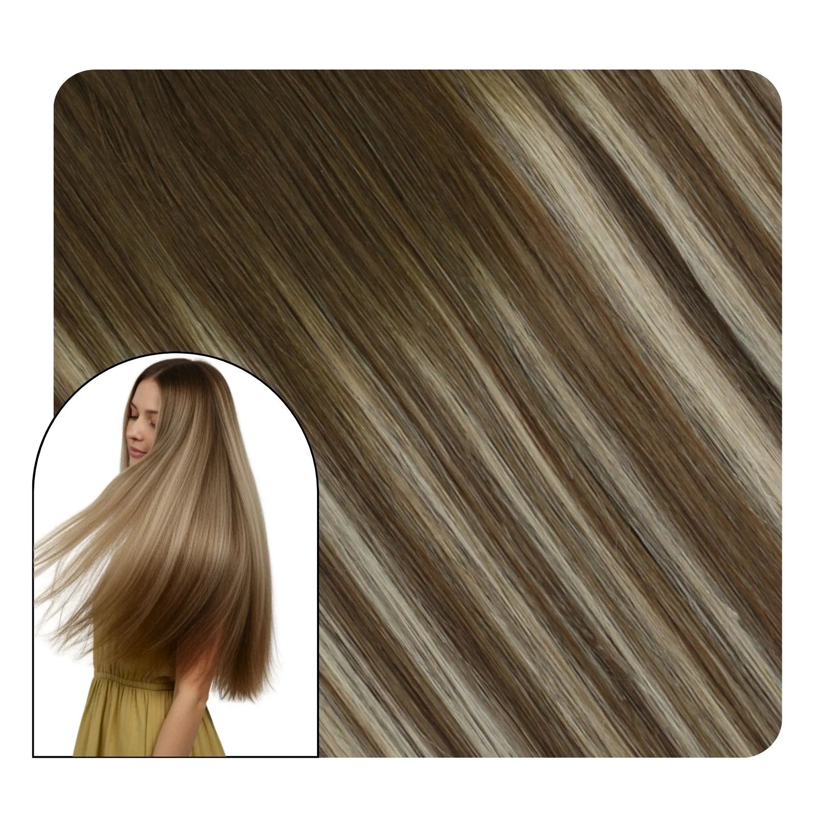 100% remy human hair seamless clip ins