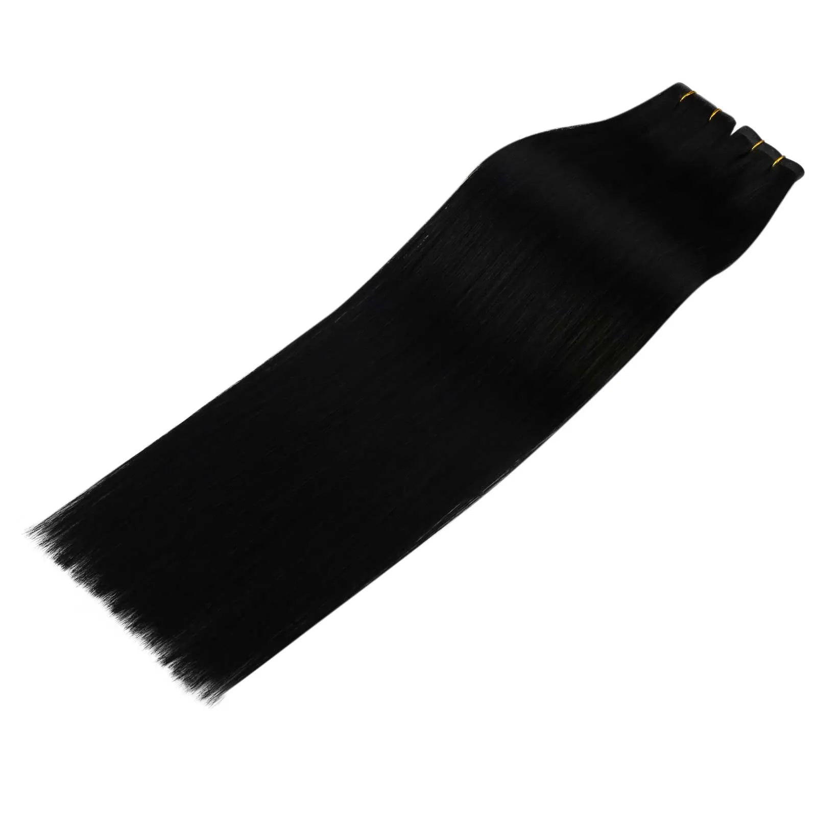 butterfly weft human hair extensions seamless weft hair extensions black for thin hair