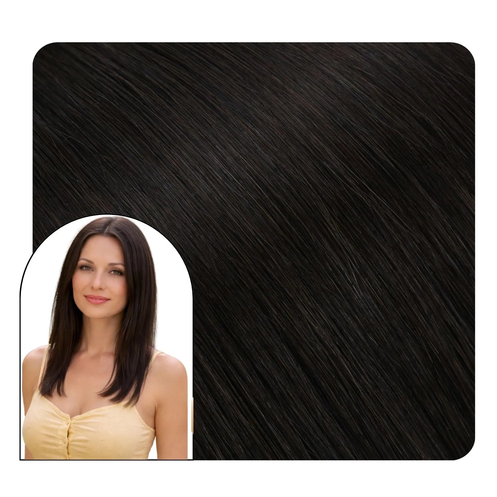 Seamless Injected PU Clip in Extensions Human Hair