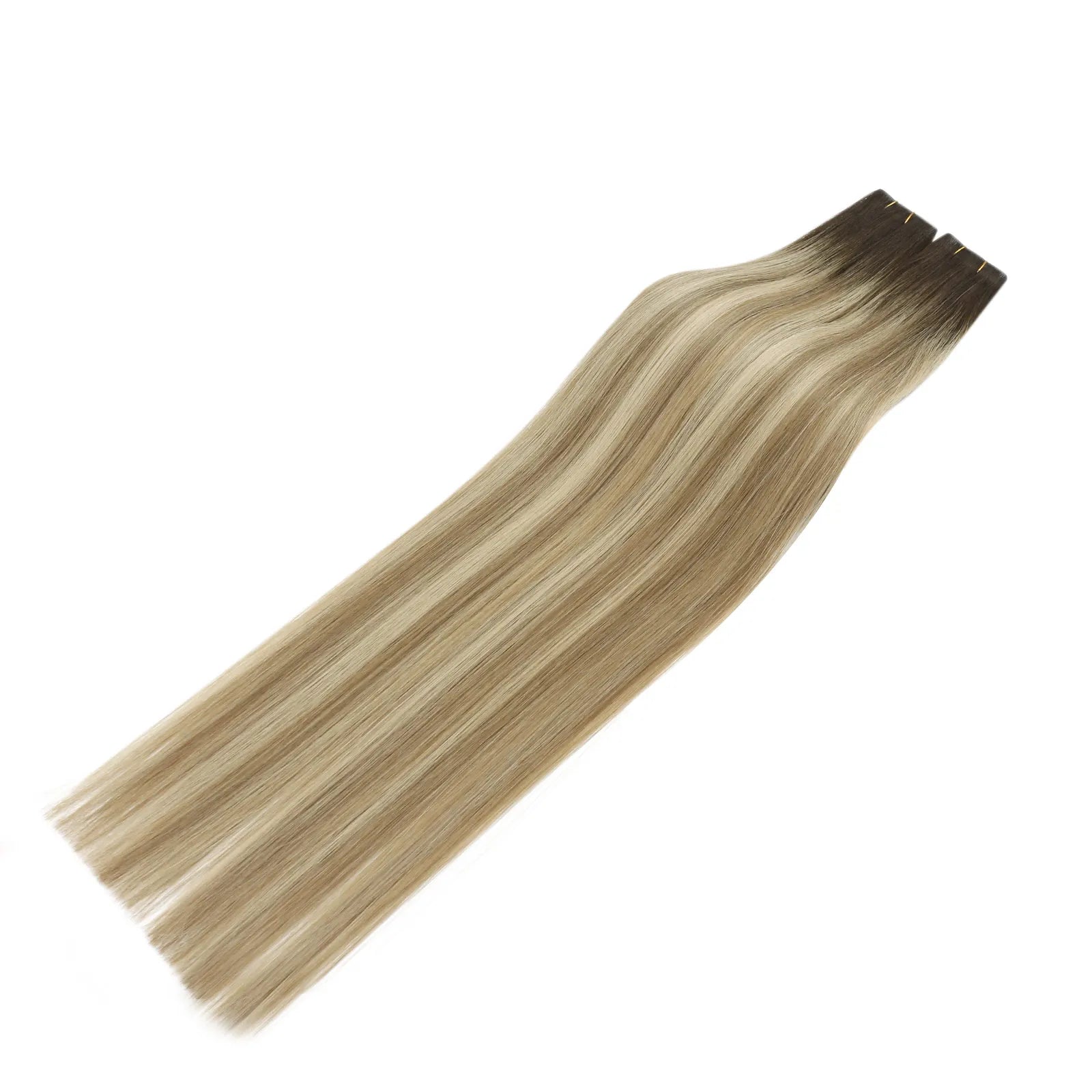 butterfly weft human hair extensions seamless weft hair extensions blonde for thin hair